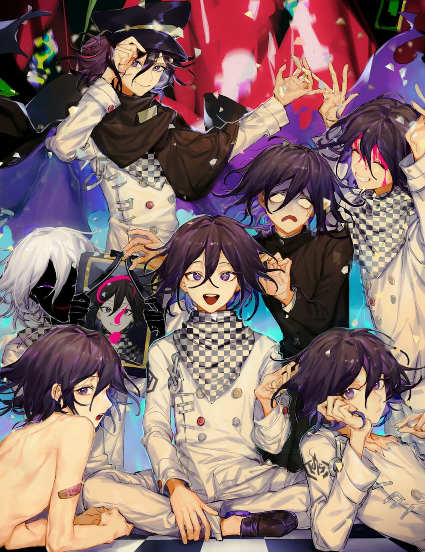 oma kokichi (danganronpa and 1 more) drawn by tian_(my_dear)