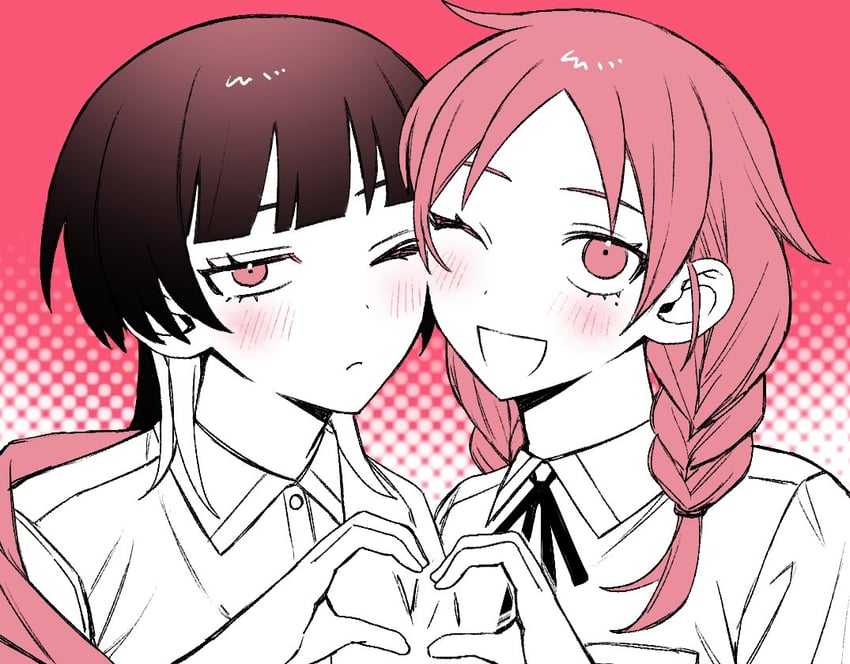 fujii ayame and uchida momo (futsuu no keion-bu) drawn by hotategaii