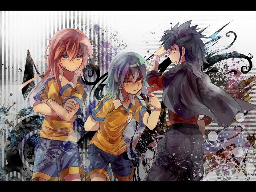 kirino ranmaru, kariya masaki, and tsurugi kyousuke (inazuma eleven and 1 more) drawn by r04315
