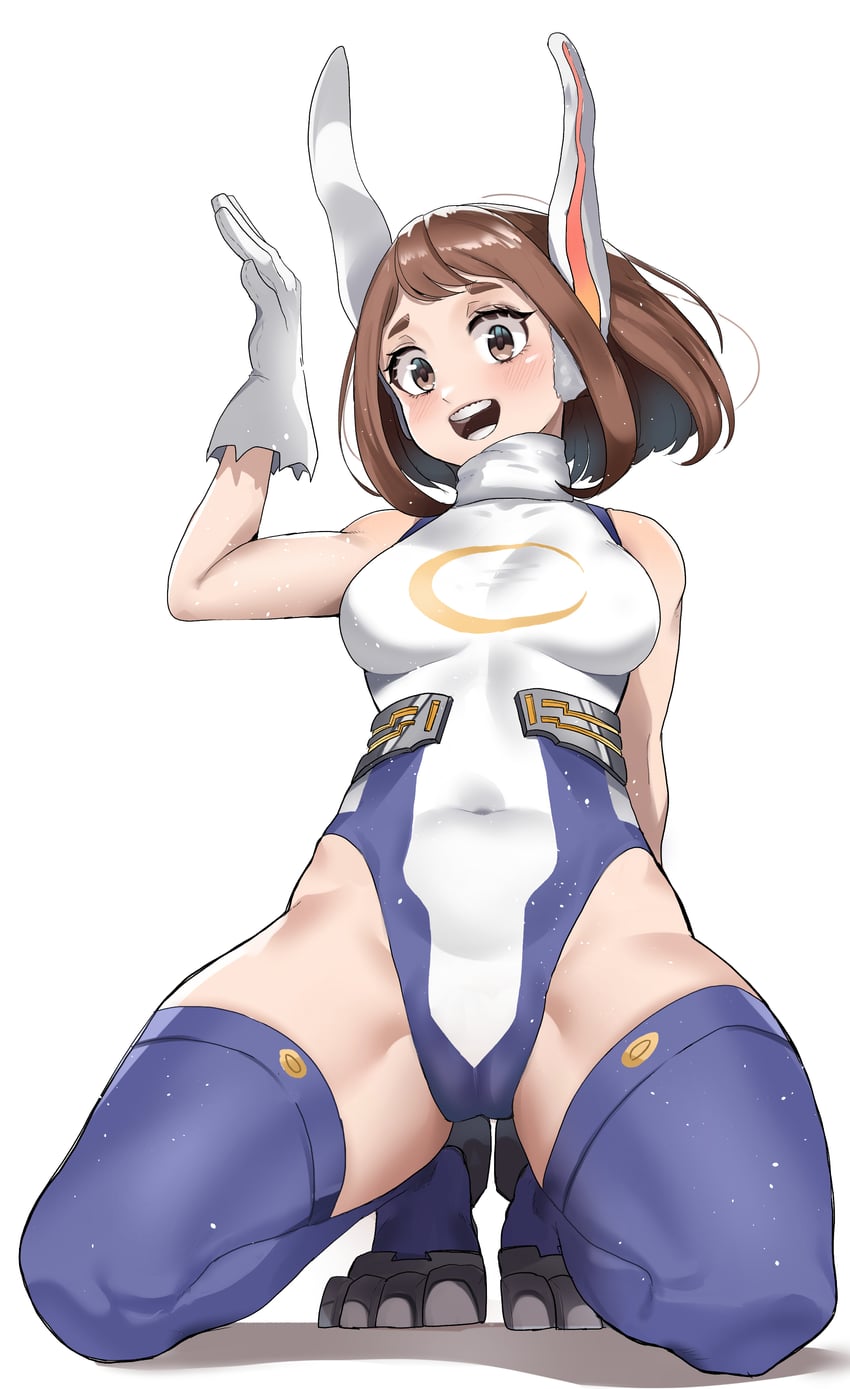 mirko and uraraka ochaco (boku no hero academia) drawn by zd_(pixiv6210083)