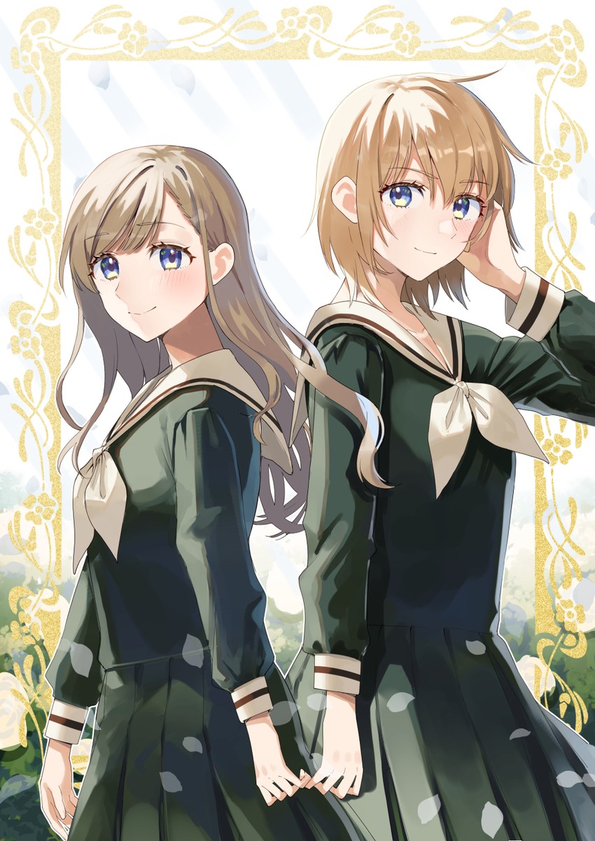 toudou shimako and satou sei (maria-sama ga miteru) drawn by canno