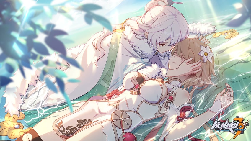 theresa apocalypse, rita rossweisse, and zhuge kongming (honkai and 1 more)