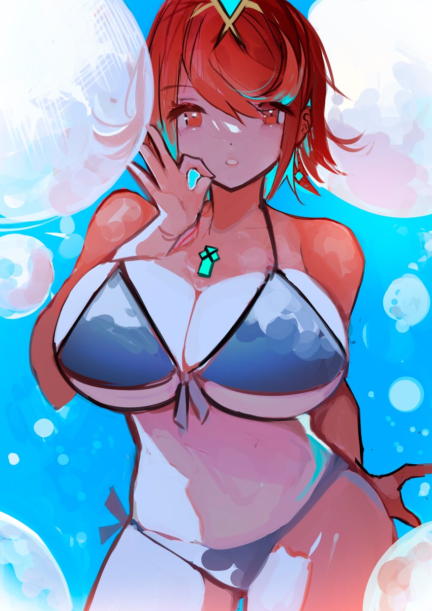 pyra (xenoblade chronicles and 1 more) drawn by tarbo_(exxxpiation)