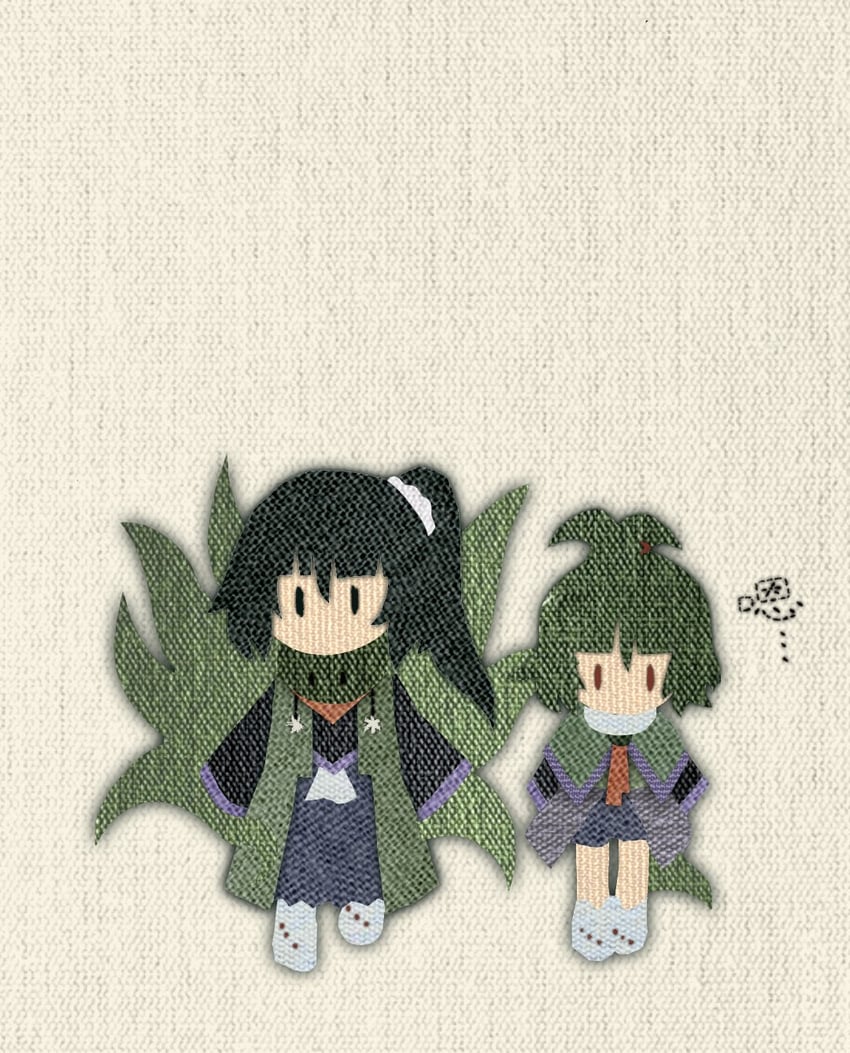 adagumo no saragimaru and adagumo no yaorochi (len'en) drawn by baila_kuangzi