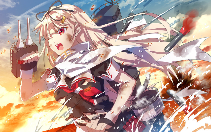 yuudachi and yuudachi kai ni (kantai collection) drawn by hoshi_ichi