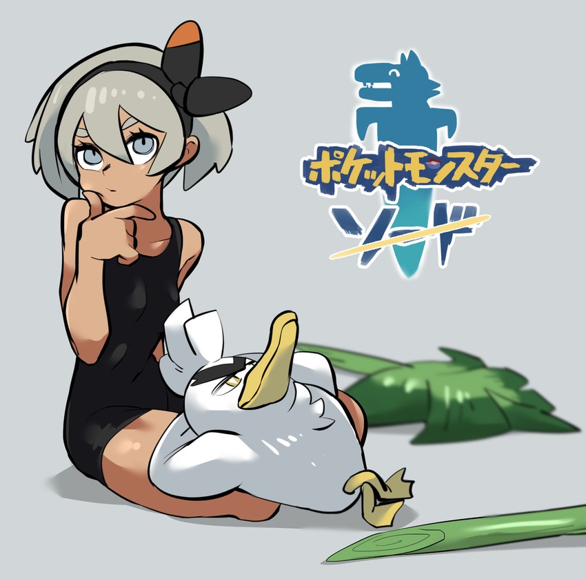 bea and sirfetch'd (pokemon and 1 more) drawn by tirarizun