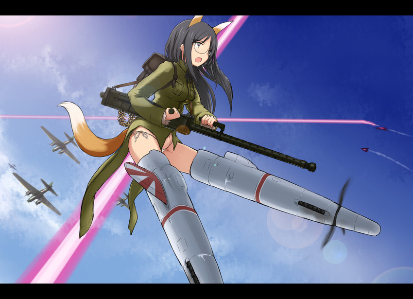 neuroi and suwa amaki (world witches series and 1 more) drawn by hu_sea