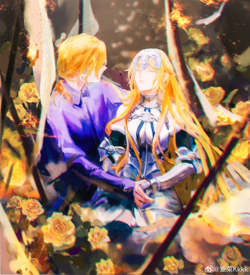 jeanne d'arc and france (fate and 3 more) drawn by meitian_chi_yi_jin_youmaicai