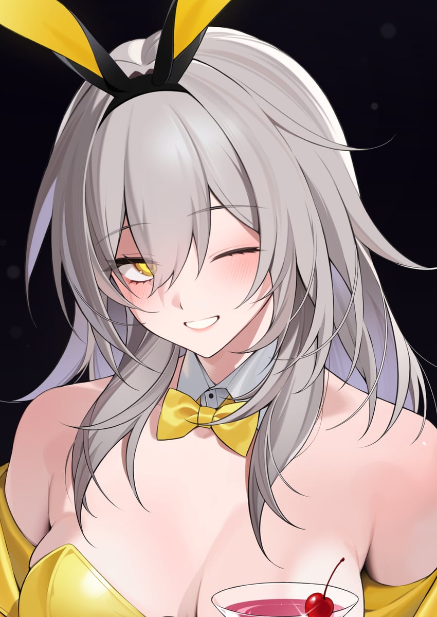 trailblazer and stelle (honkai and 1 more) drawn by bechu