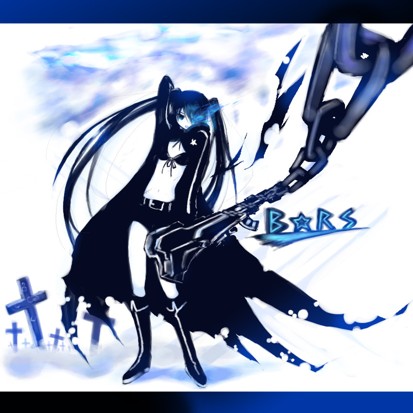 black rock shooter (black rock shooter) drawn by iseno_yajin