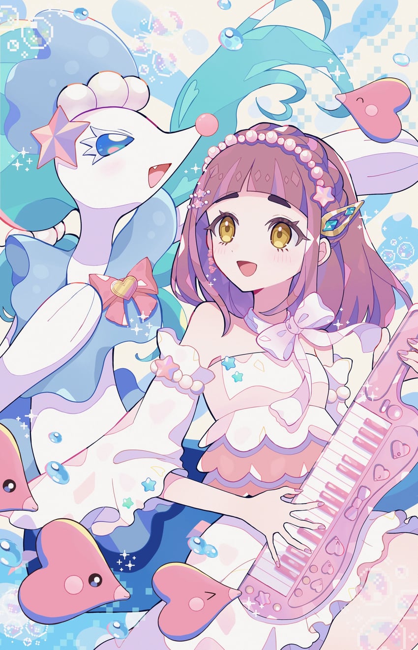 lacey and primarina (pokemon and 1 more) drawn by haru_(haruxxe)