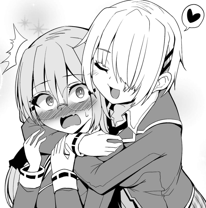 kayamori ruka and izumi yuki (heaven burns red) drawn by kenpi_(hs-totyu)