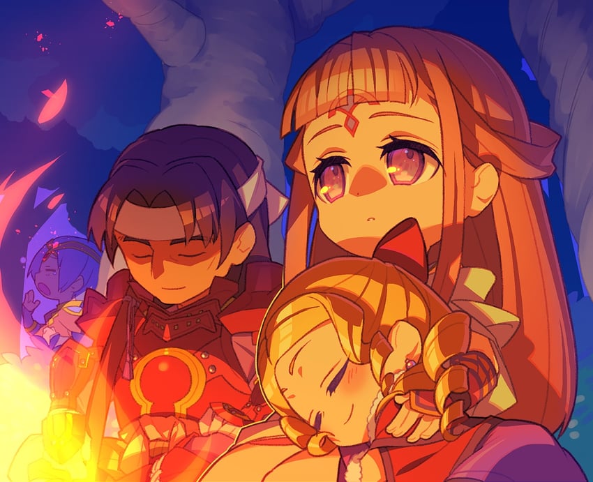 shiho, jelanda, yumei, and suo (valkyrie profile) drawn by yunde_(twez3727)
