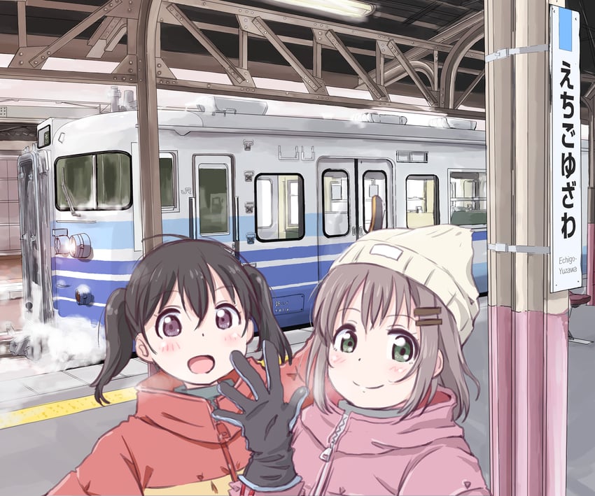 yukimura aoi and kuraue hinata (yama no susume) drawn by maruyo