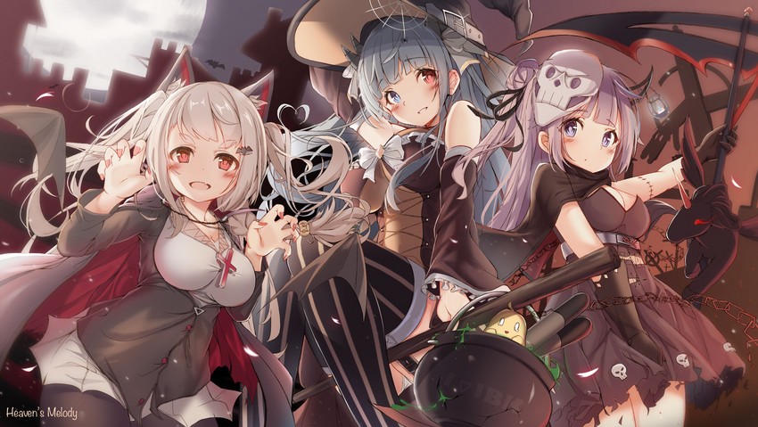 manjuu, unicorn, yuudachi, and ibuki (azur lane) drawn by heaven's_melody