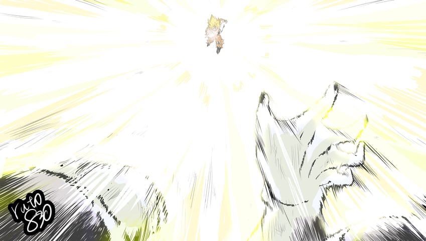 son goku, frieza, and full power frieza (dragon ball and 1 more) drawn by ruto830