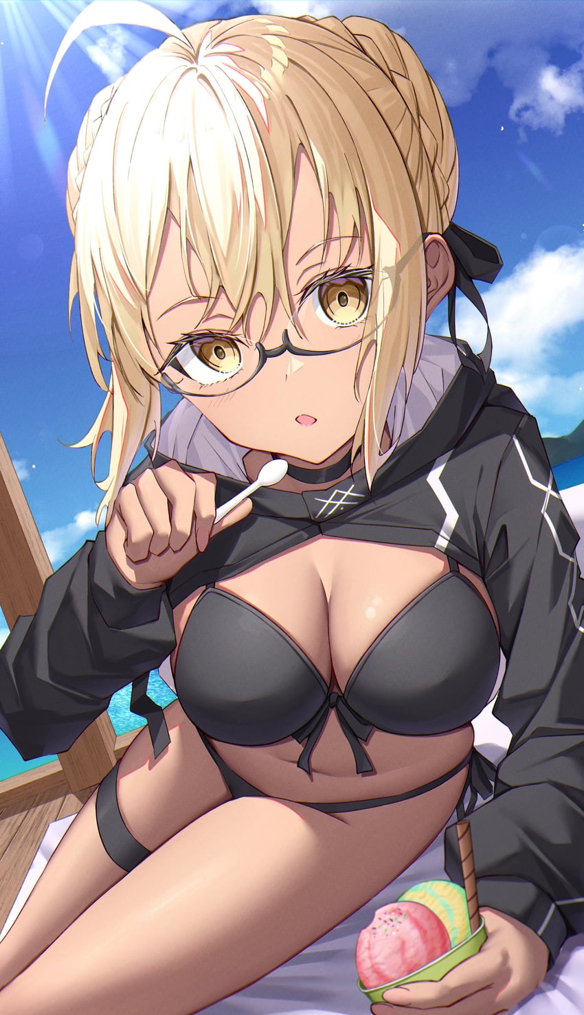 artoria pendragon and mysterious heroine xx alter (fate and 1 more) drawn by toukan