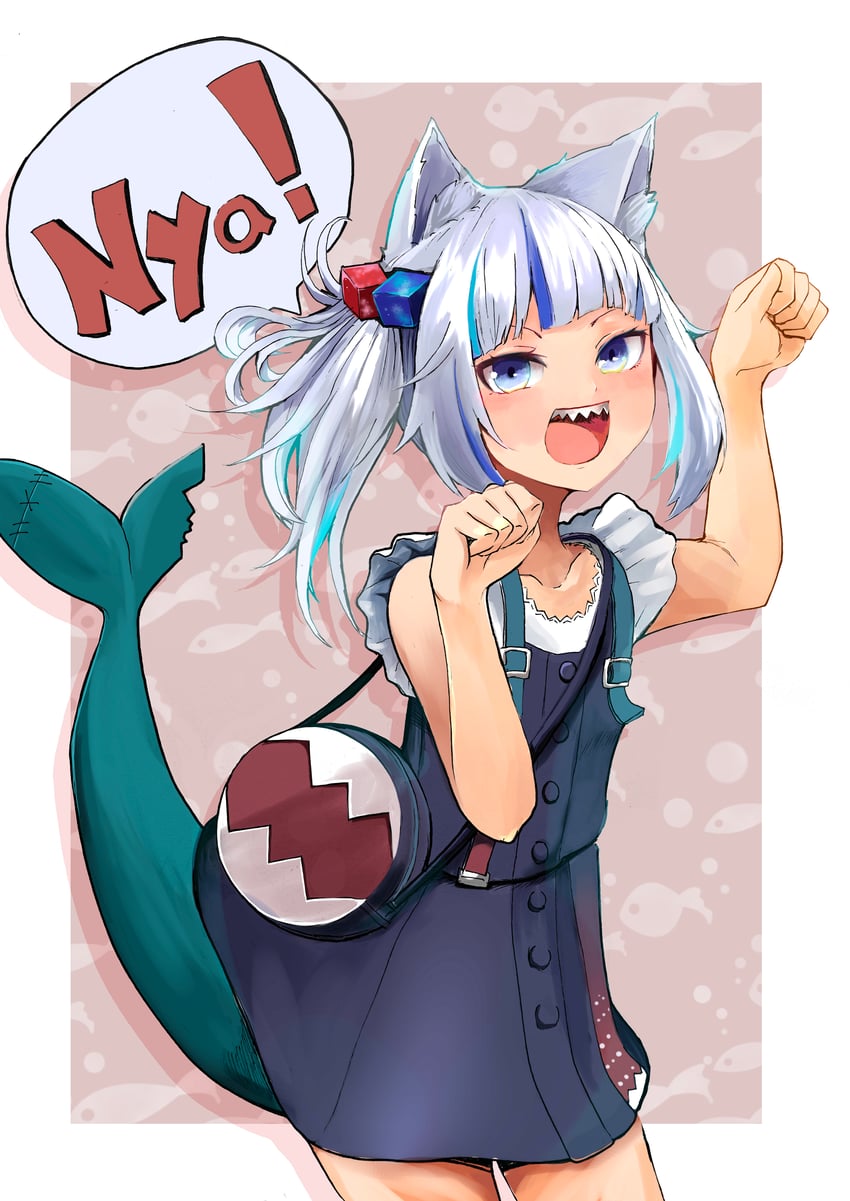 gawr gura (hololive and 1 more) drawn by jonasan_(bad-t)