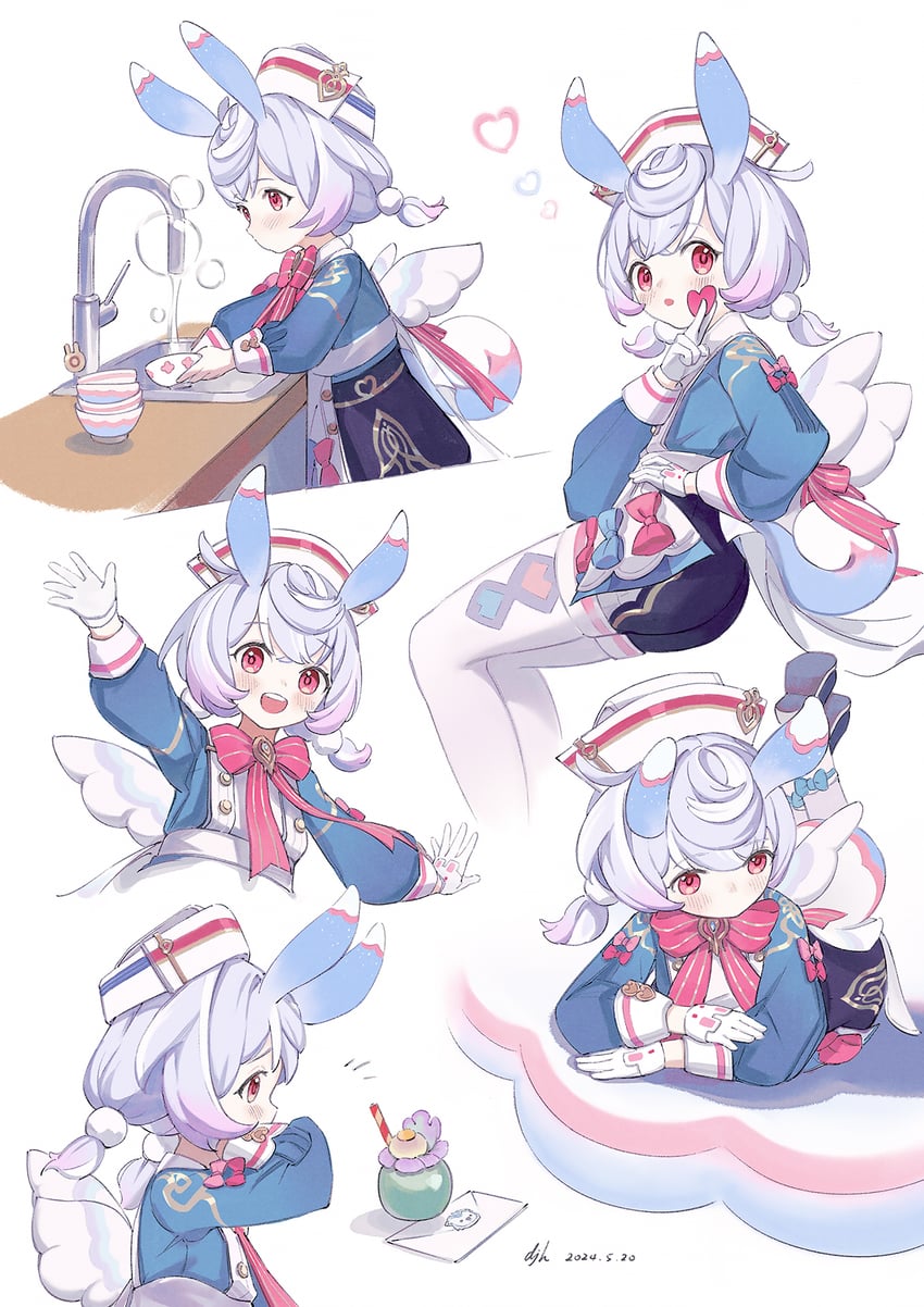 sigewinne and leisurely otter (genshin impact) drawn by pen_liangshui_po_ya_po