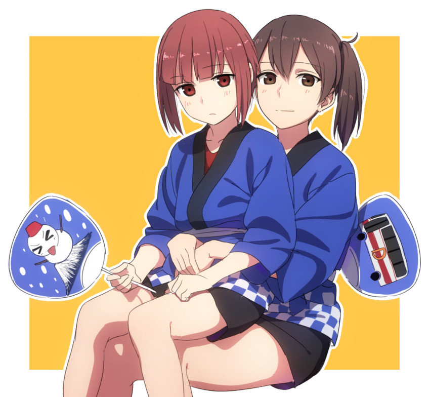 kaga and z3 max schultz (kantai collection) drawn by kinosuke_(sositeimanoga)
