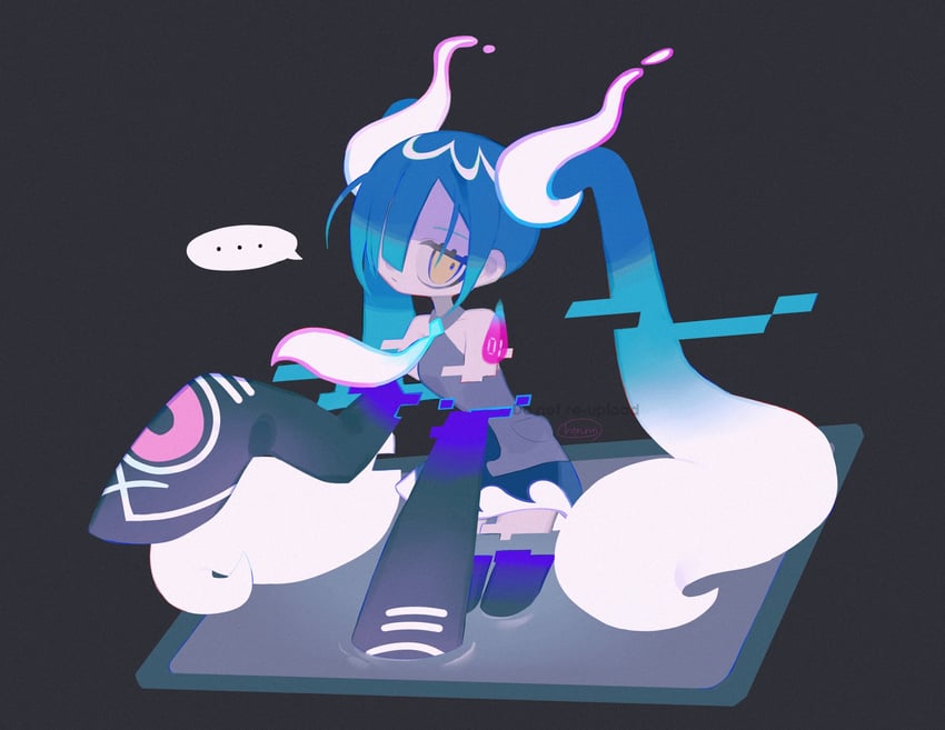 hatsune miku and ghost miku (pokemon and 2 more) drawn by htn_nm