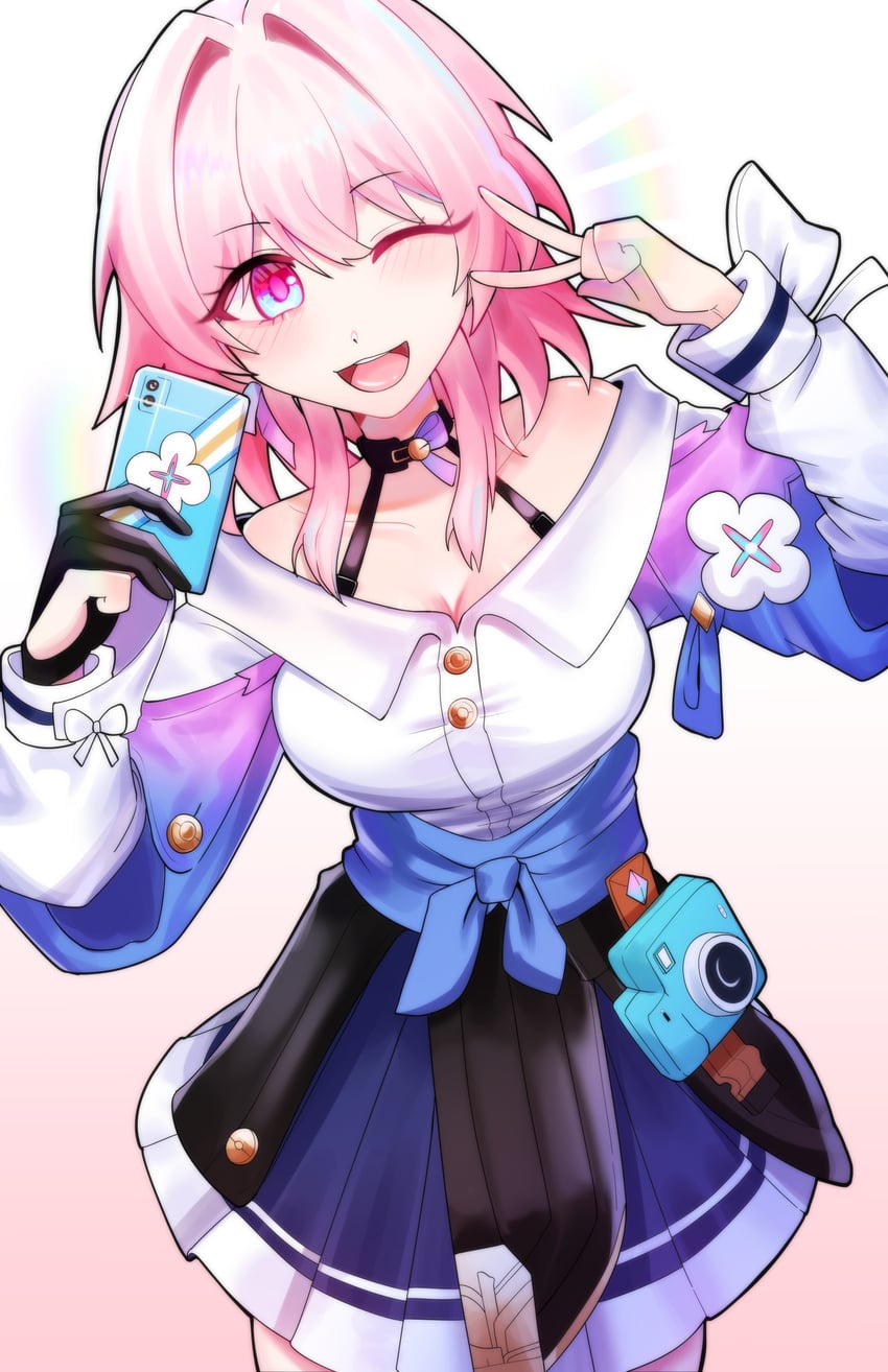 march 7th (honkai and 1 more) drawn by mimu_(cyus7328)