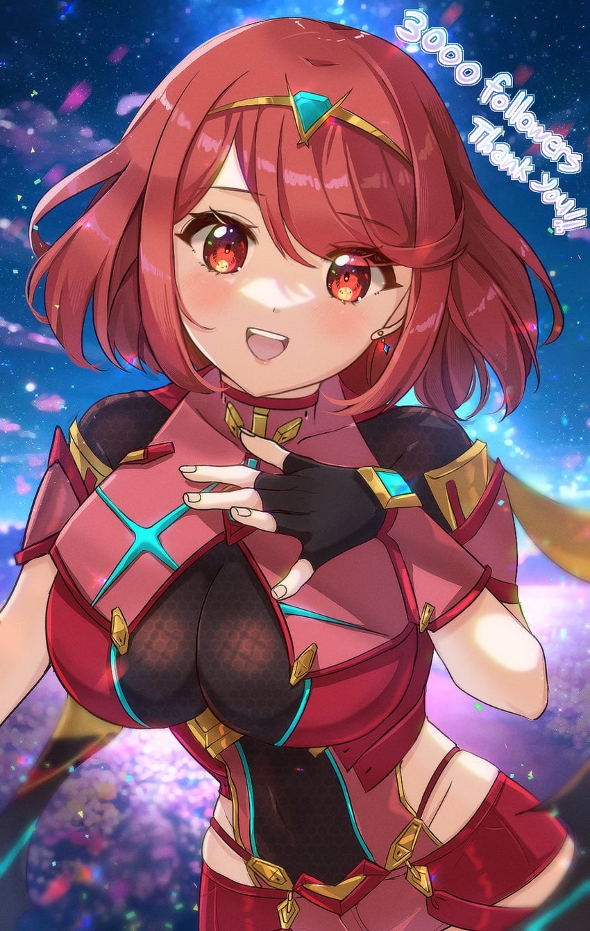 pyra (xenoblade chronicles and 1 more) drawn by zer00han