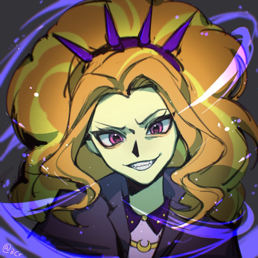 adagio dazzle (my little pony and 2 more) drawn by deadbirdorzcr
