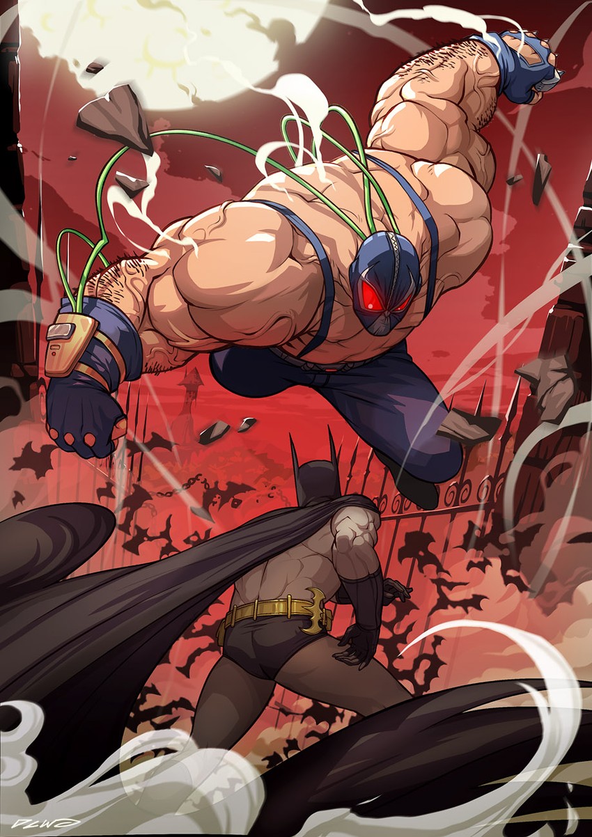 batman and bane (dc comics and 1 more) drawn by dcwj