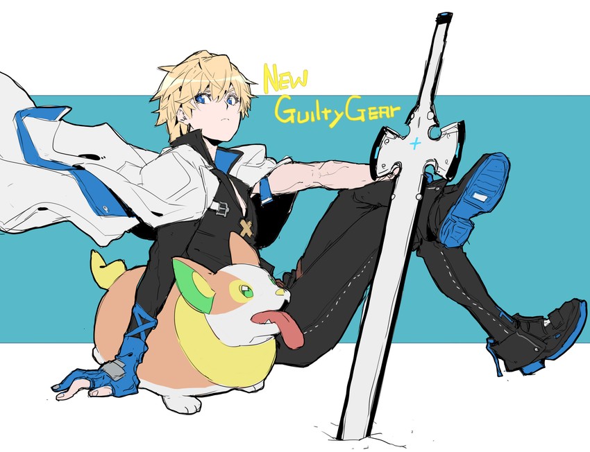 yamper and ky kiske (pokemon and 3 more) drawn by makai