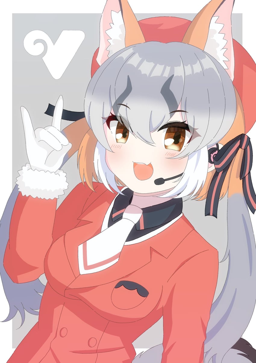 island fox (kemono friends and 1 more) drawn by yuu-kun_(inugamikenoy)