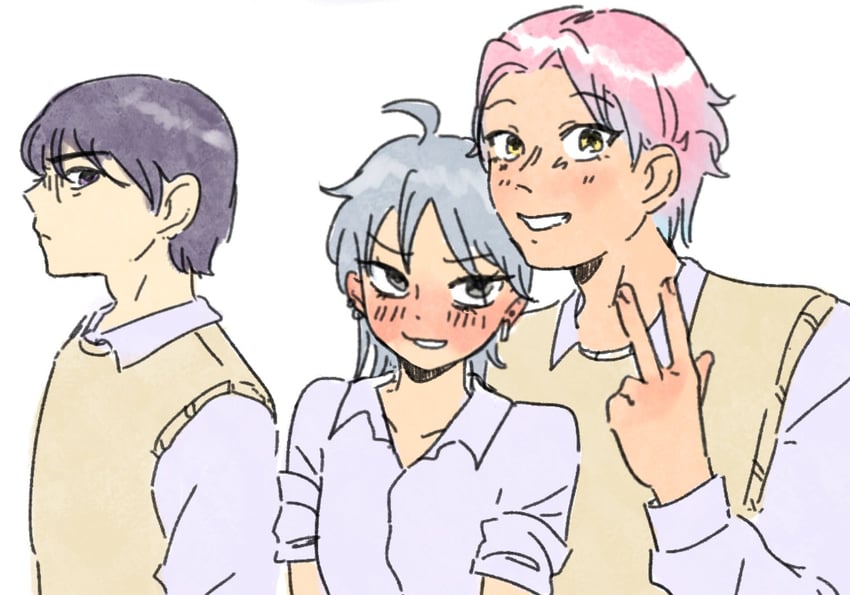 sua, mizi, and till (alien stage) drawn by motii