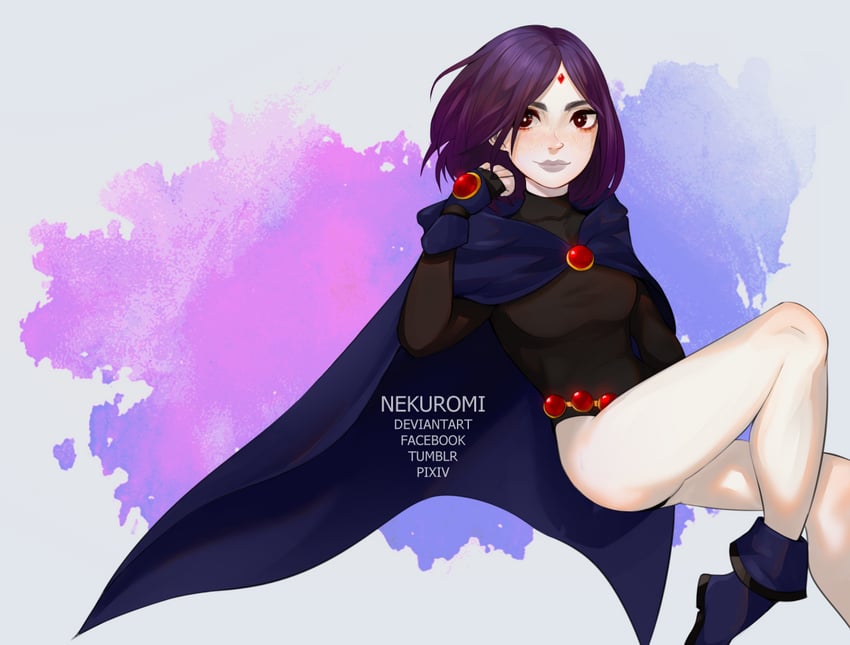 raven (dc comics and 1 more) drawn by nekuromii