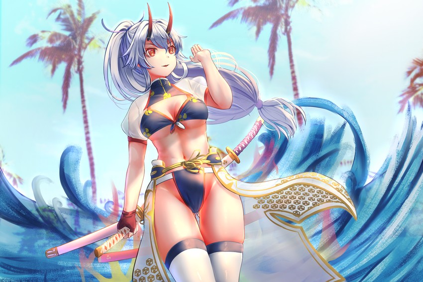 tomoe gozen (fate and 1 more) drawn by satsuki_(swkerc)