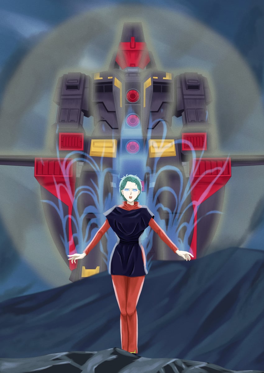 four murasame and psycho gundam (gundam and 1 more) drawn by owlsforest1