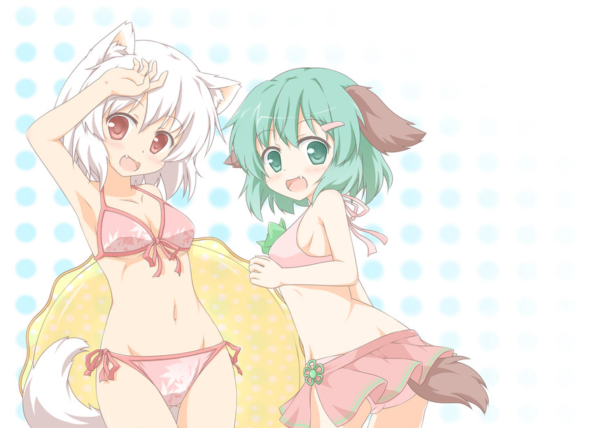 inubashiri momiji and kasodani kyouko (touhou) drawn by shino_megumi
