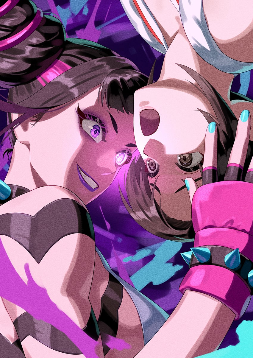 shiranui mai and han juri (street fighter and 1 more) drawn by yagi2013