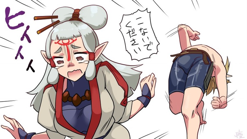 link and paya (the legend of zelda and 1 more) drawn by monbetsu_kuniharu