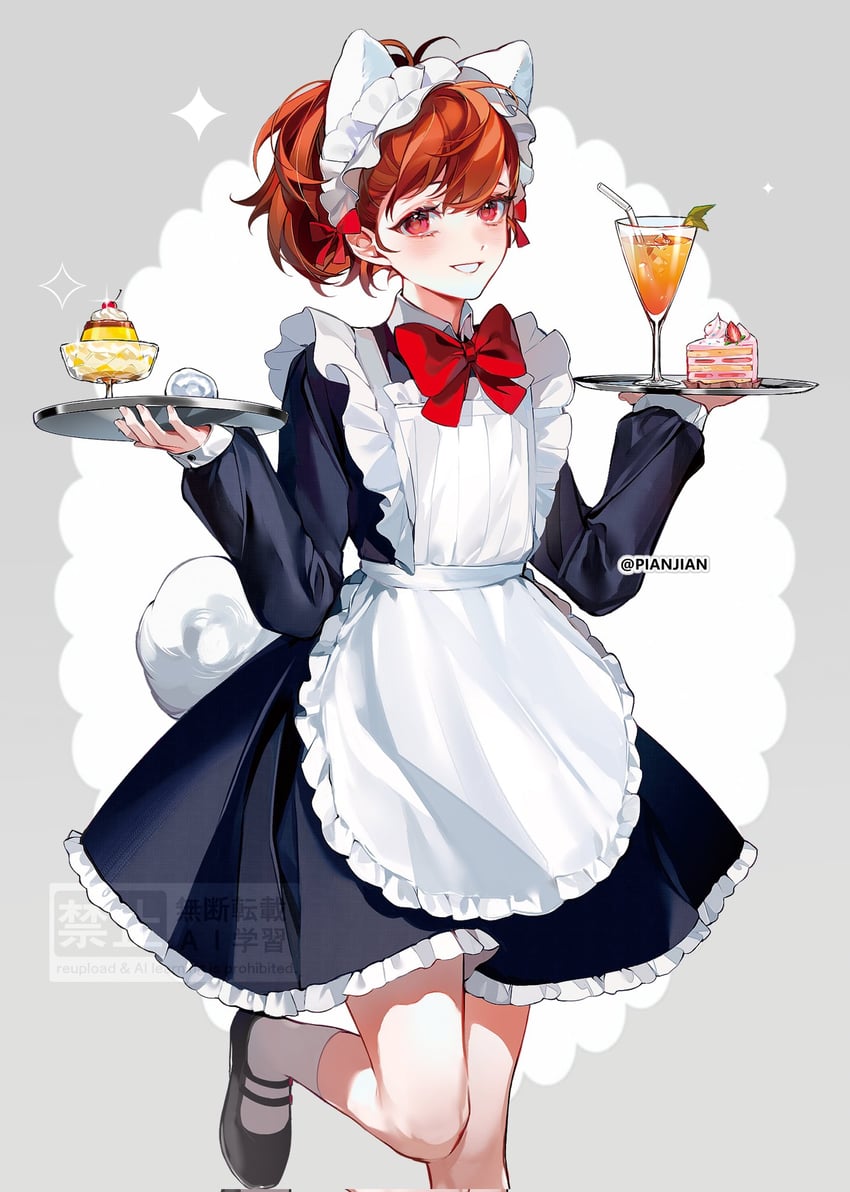shiomi kotone (persona and 2 more) drawn by pianjian