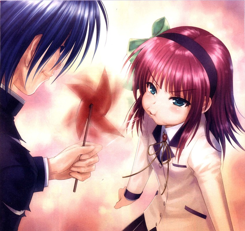 nakamura yuri and hinata hideki (angel beats!) drawn by goto_p