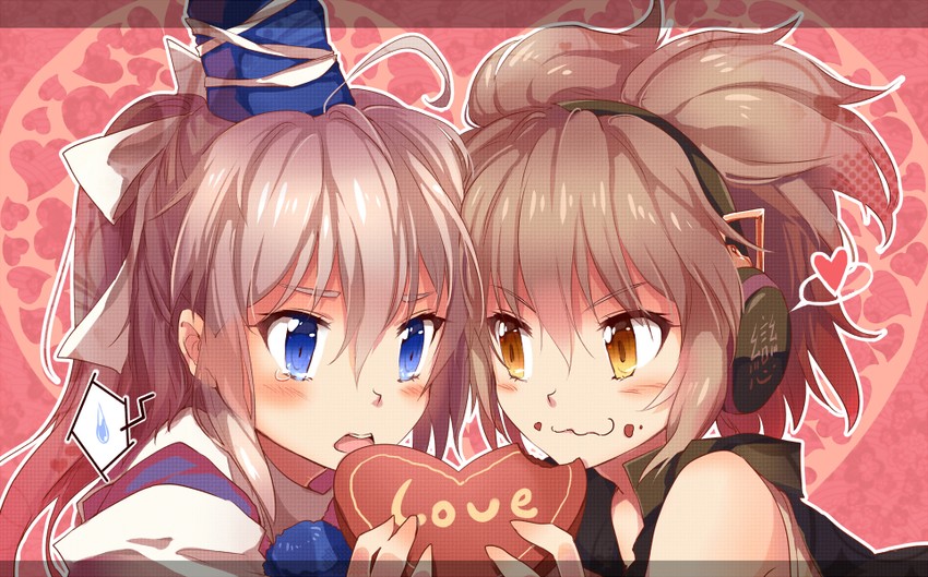 toyosatomimi no miko and mononobe no futo (touhou) drawn by yetworldview_kaze
