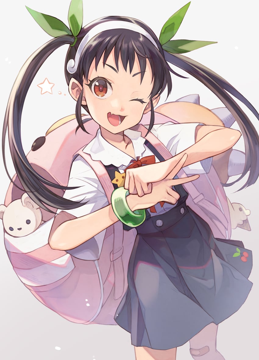 hachikuji mayoi (monogatari and 2 more) drawn by yuko_(uc_yuk)