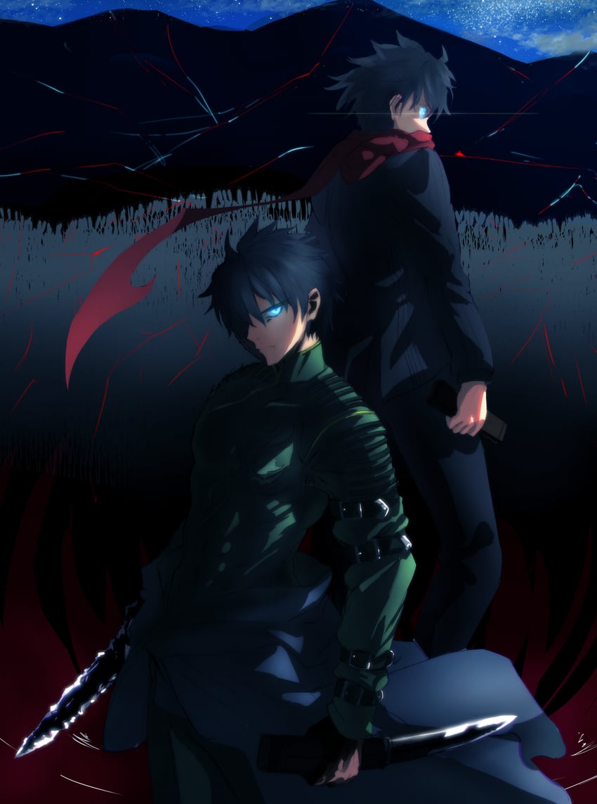 tohno shiki and nanaya shiki (tsukihime and 1 more) drawn by burleciel