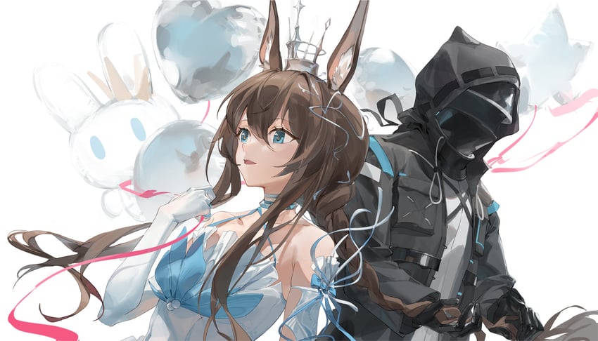 doctor and amiya (arknights and 1 more) drawn by newnand