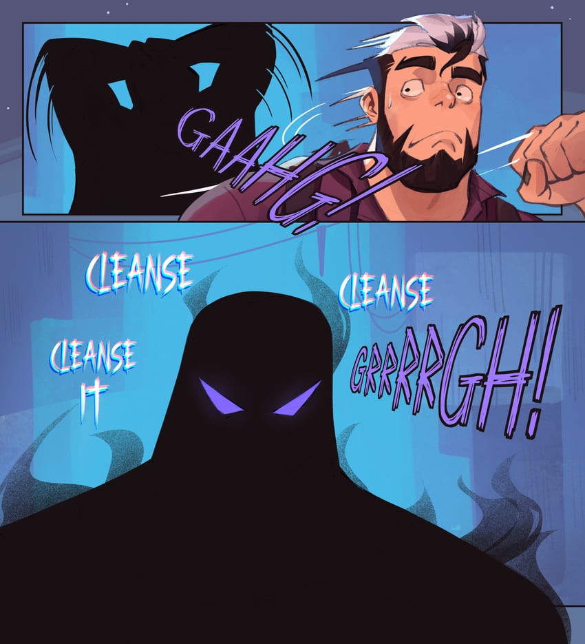 henri and death (sucking up to death) drawn by helbai