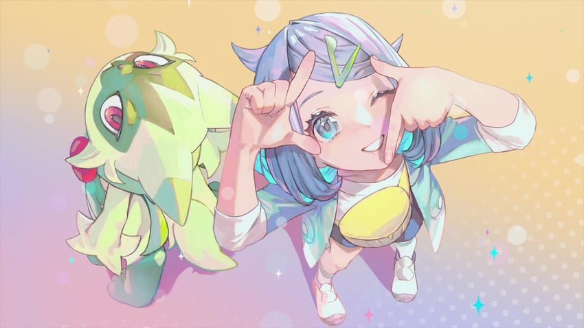 liko and floragato (pokemon and 1 more) drawn by ogege_(ogege_kyit)