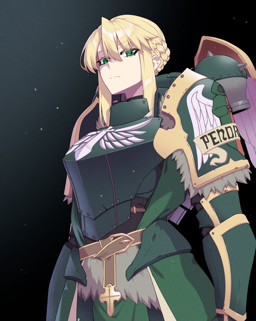 artoria pendragon, adeptus astartes, lion king, and lion el'jonson (fate and 2 more) drawn by hyperbudd