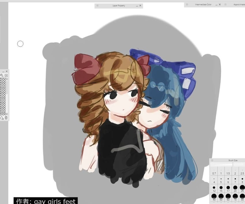 yorigami shion and yorigami jo'on (touhou) drawn by tofubako