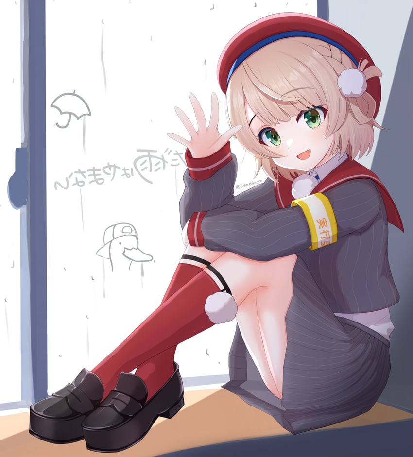 shigure ui and subaru duck (hololive and 1 more) drawn by banana_de_ikopon