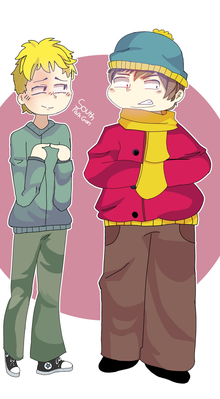 eric cartman and butters stotch (south park) drawn by southparkgorl
